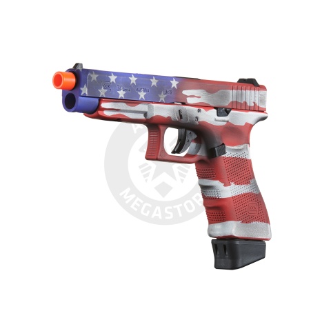 Elite Force Fully Licensed Deluxe Glock 34 Gen 4 CO2 GBB Airsoft Pistol (Cerakote Color: Old Glory)