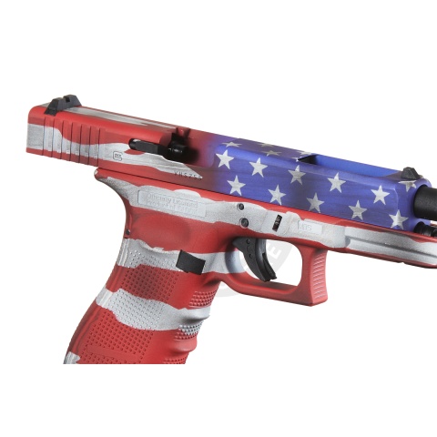Elite Force Fully Licensed Deluxe Glock 34 Gen 4 CO2 GBB Airsoft Pistol (Cerakote Color: Old Glory)