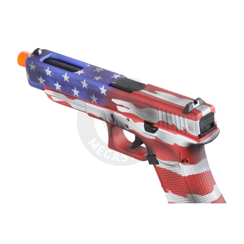 Elite Force Fully Licensed Deluxe Glock 34 Gen 4 CO2 GBB Airsoft Pistol (Cerakote Color: Old Glory)