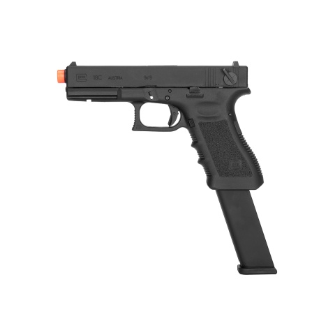 Elite Force Licensed GLOCK 18C GEN3 - Gas Blowback [Semi/Full-Auto] - Black (w/Extended Mag)