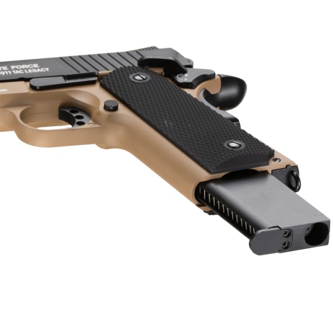 Elite Force 1911 Tac Legacy Edition Gas Blowback Airsoft Pistol (Color: Black / Dark Earth)