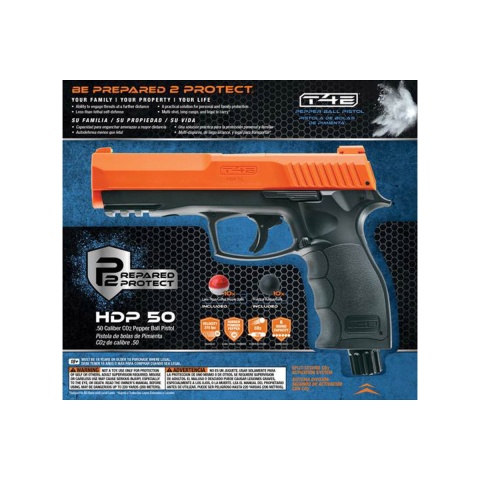 Umarex T4e P2p HDP 50 Cal Pepperball Gun (Black / Orange)