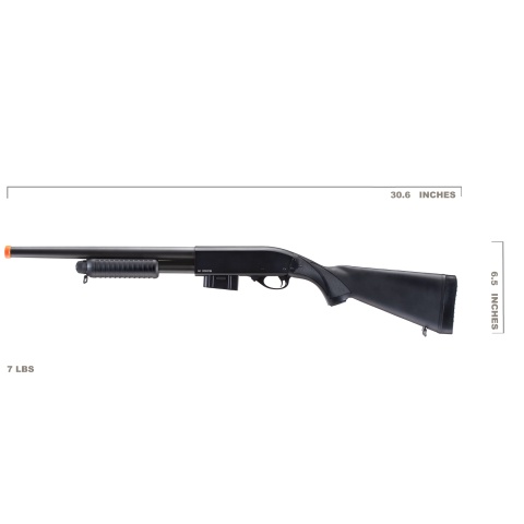 Atlas Custom Works 870 Spring Airsoft Shotgun (Black)
