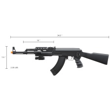 CYMA Airsoft Tactical AK47 AEG Package w/ Accessories  - BLACK