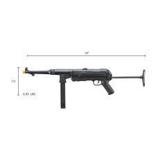 AGM WWII MP40 Maschinenpistole Airsoft AEG - BLACK