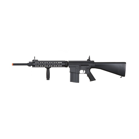 Atlas Custom Works Full Metal SR-25 Airsoft AEG Rifle with Stubby Stock (Color: Black)