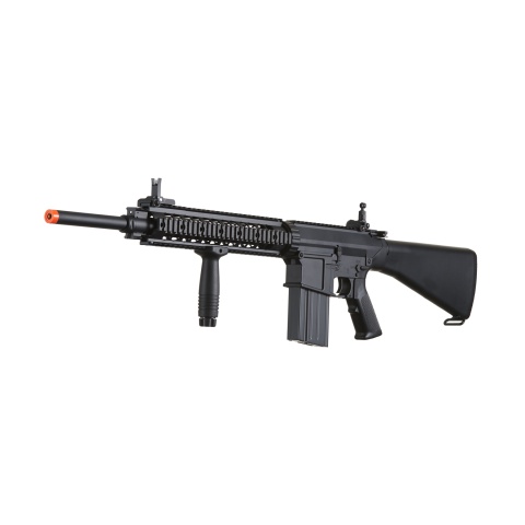 Atlas Custom Works Full Metal SR-25 Airsoft AEG Rifle with Stubby Stock (Color: Black)