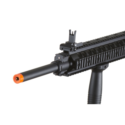 Atlas Custom Works Full Metal SR-25 Airsoft AEG Rifle with Stubby Stock (Color: Black)