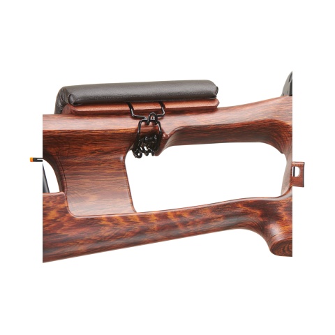 Atlas Custom Works Full Metal SVD Spring Rifle with Removable Cheek Rest (Color: Black & Faux Wood)