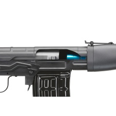 Atlas Custom Works Full Metal SVD Spring Rifle with Removable Cheek Rest (Color: Black)