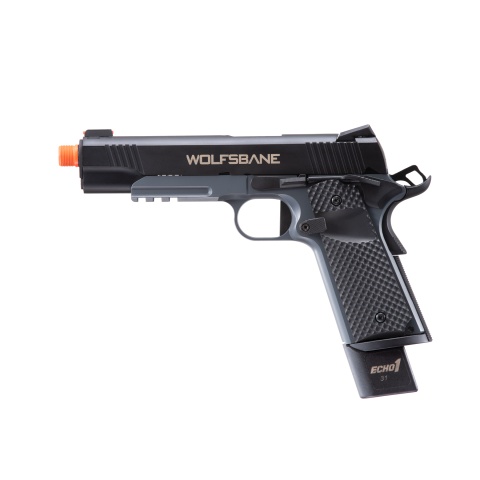 Echo1 Wolfsbane M1911 Gas Blowback Pistol (Black)