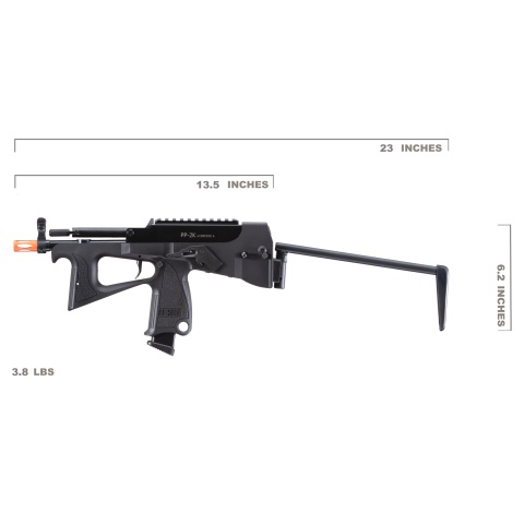 Modify Tech PP-2K Gas Blowback Airsoft SMG (Black)