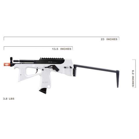 Modify Tech PP-2K Gas Blowback Airsoft SMG (White)