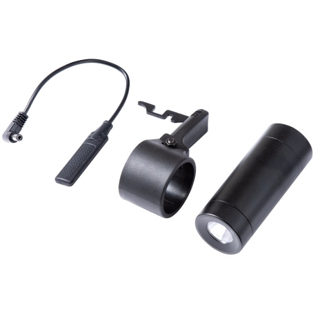 Modify PP-2K Flashlight Set with Quick Release Ring Mount and Pressure Switch (Color: Black)