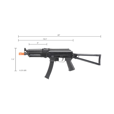 Kalashnikov USA Licensed KR-9 SBR Airsoft AEG Rifle (Color: Black) 