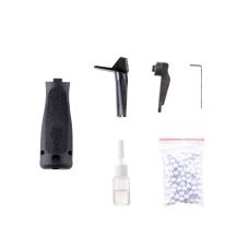 KWA ATP-SE Gas Blowback Pistol Starter Kit w/ 3 Targets, Green Gas, & 1000 BBs (Color: Black)