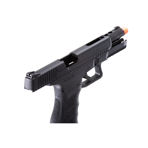 KWA ATP-SE Gas Blowback Pistol Starter Kit w/ 3 Targets, Green Gas, & 1000 BBs (Color: Black)