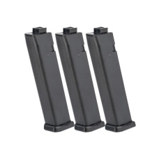 KWA 80 Round Mid-Cap Magazines for QRF MOD.2 Airsoft AEG Pack of 3 (Color: Black)