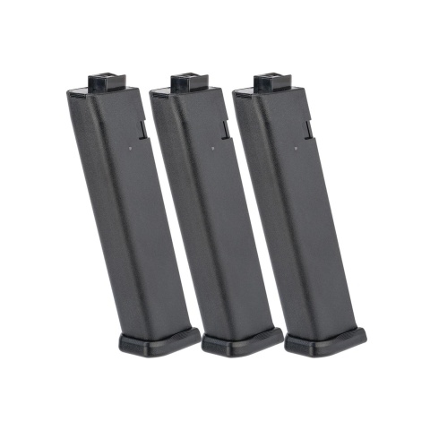 KWA 80 Round Mid-Cap Magazines for QRF MOD.2 Airsoft AEG Pack of 3 (Color: Black)