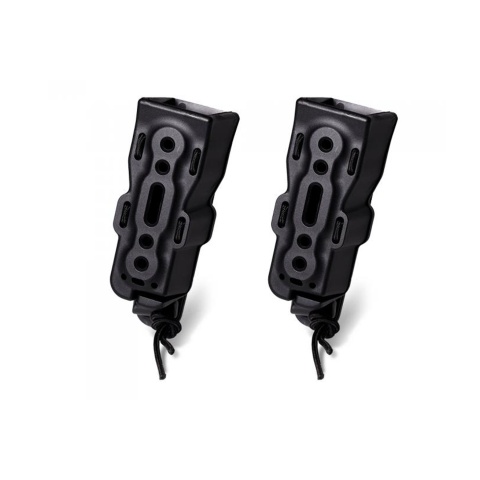 Laylax Pack of 2 Hard Shell Bite Handgun Magazine Holder (Color: Black)