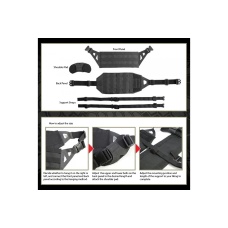 Laylax Cross Chest Lightweight Molle Bandolier Sling Rig (Color: Black)