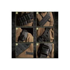 Laylax Cross Chest Lightweight Molle Bandolier Sling Rig (Color: Black)