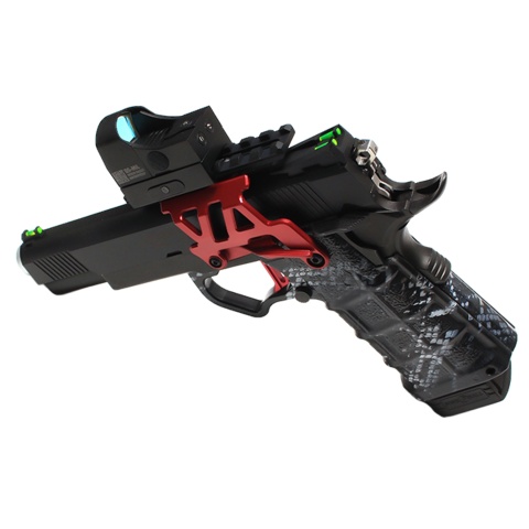 Laylax Aluminum Custom Neo Scope Mount Base for Tokyo Marui Hi-Capa 5.1 & 4.3 Series GBB Pistols (Color: Crimson Red)