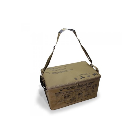 Laylax Satellite Trunk Cargo Storage Case with Lid (Color: OD Green & Yellow)