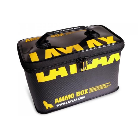 LayLax Medium Size Ammo Box (Color: Black / Yellow)