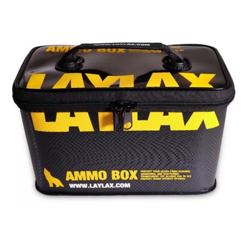 LayLax Medium Size Ammo Box (Color: Black / Yellow)
