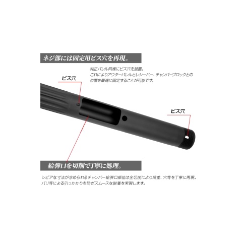 Laylax Fluted Outer Barrel for VSR-10 Series Snipers (Twist)