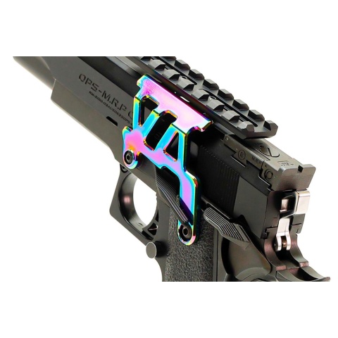 Laylax Nine Ball Aluminum Custom Neo Scope Mount Base for Tokyo Marui Hi-Capa 5.1 Series GBB Pistols (Color: Heat Gradation)
