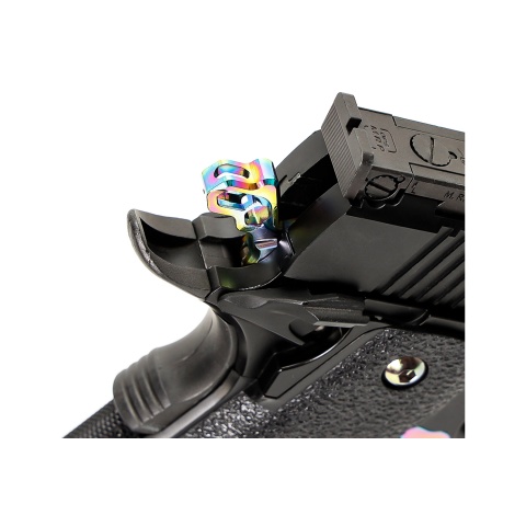 Laylax Nine Ball Custom Hexa Hammer for Hi-Capa Series Gas Blowback Airsoft Pistol (Color: Heat Gradation)