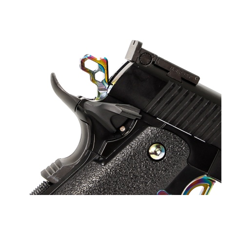 Laylax Nine Ball Custom Hexa Hammer for Hi-Capa Series Gas Blowback Airsoft Pistol (Color: Heat Gradation)