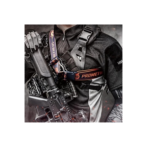 Laylax Prometheus Satellite One Point Sling (Color: Black and Orange)