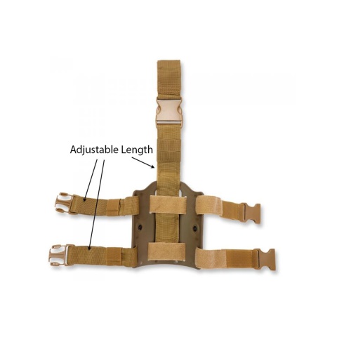 Laylax Drop Leg Holster Platform (Color: Tan)
