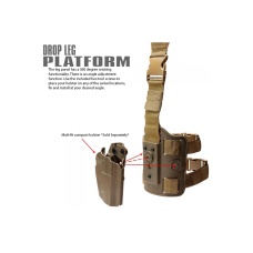 Laylax Drop Leg Holster Platform (Color: Tan)