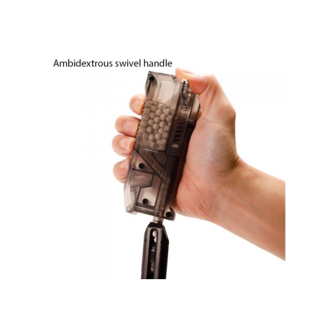 Laylax Satellite Ambidextrous Swiveling Arm High Capacity Speedloader (Color: Clear)