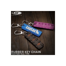 Laylax Rubber Picatinny Rail Key Chain (Purple/Gray)