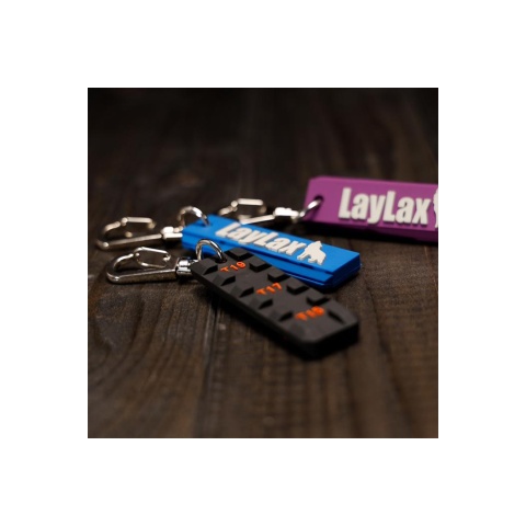 Laylax Rubber Picatinny Rail Key Chain (Purple/Gray)