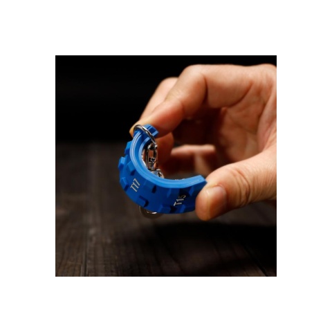Laylax Rubber Picatinny Rail Key Chain (Purple/Gray)