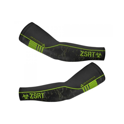 Laylax Zombie Special Response Team (ZSRT) Cool Arm Cover (Color: Black / Zombie Green)
