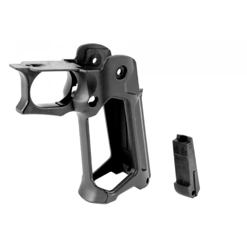 Laylax Skeleton Grip R for Hi-Capa Gas Blowback Airsoft Pistols (Color: Black)