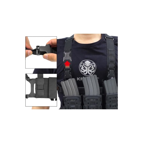 Laylax Compact Minimalist MOLLE Chest Rig (Tan)