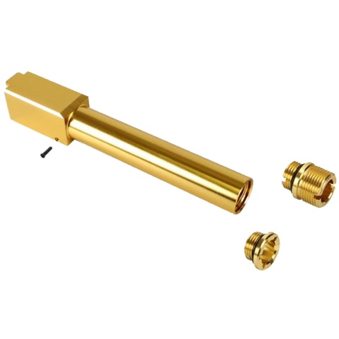 Laylax 2 Way Fixed Non-Recoiling Outer Barrel for Umarex Glock 17 Gen 4 (Color: Gold)