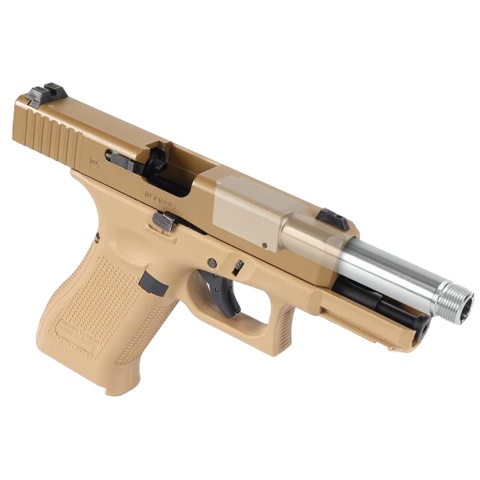 Laylax 2 Way Fixed Non-Recoiling Outer Barrel for Umarex Glock 19X Gen 5 (Color: Black)
