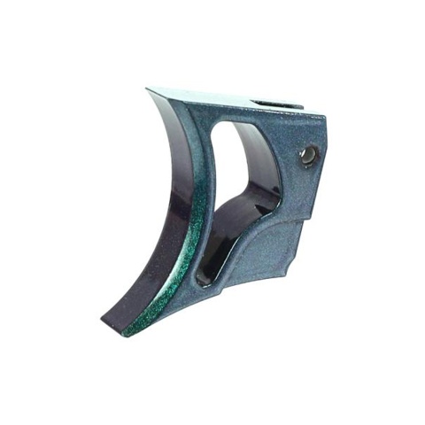Laylax Zanshin Omega Round Trigger for Hi-Capa Gas Blowback Airsoft Pistols (Color: Midori Green)