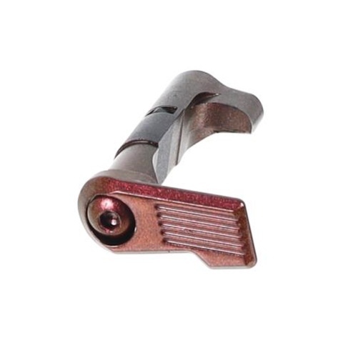 Laylax Zanshin Custom Magazine Catch for Hi-Capa GBB Airsoft Pistols (Color: Kurenai Red)