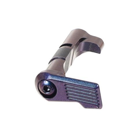 Laylax Zanshin Custom Magazine Catch for Hi-Capa GBB Airsoft Pistols (Color: Murasaki Purple)