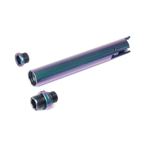 Laylax Zanshin 2 Way Fixed Non-Recoiling Outer Barrel for Hi-Capa Series GBB Airsoft Pistols (Color: Midori Green)